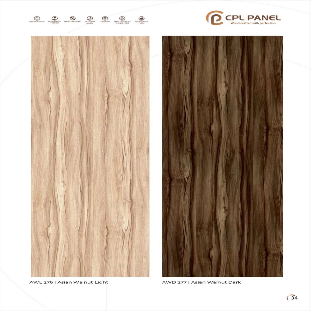 Bagasse Board Asian Walnut Shades - Application: Furniture Decoration