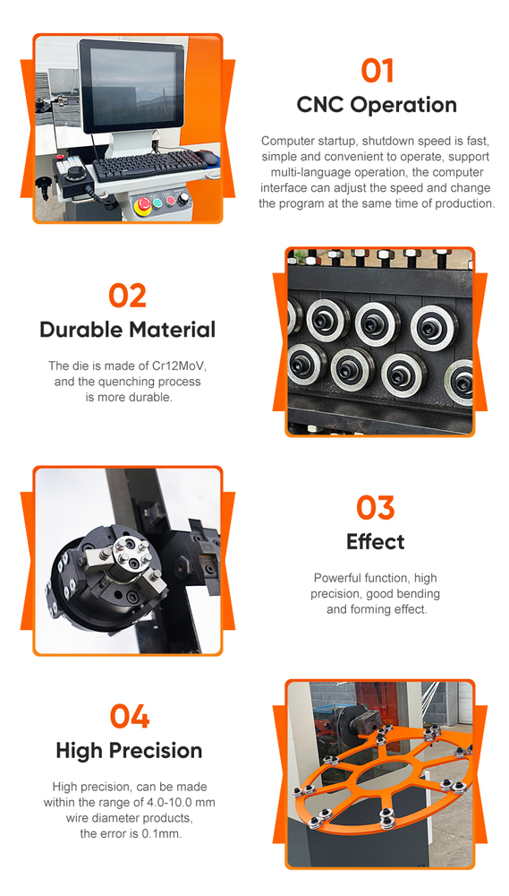 Auto Industry Multifunction Automatic 3d Wire Bending Machine Cnc 3d Wire Forming Machine