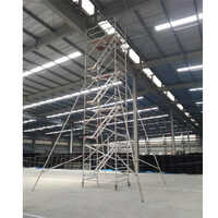 Aluminium Double Width Mobile Tower Scaffold - Application: Construction