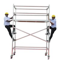 Movable Aluminium Scaffolding Ladder - Application: Construction