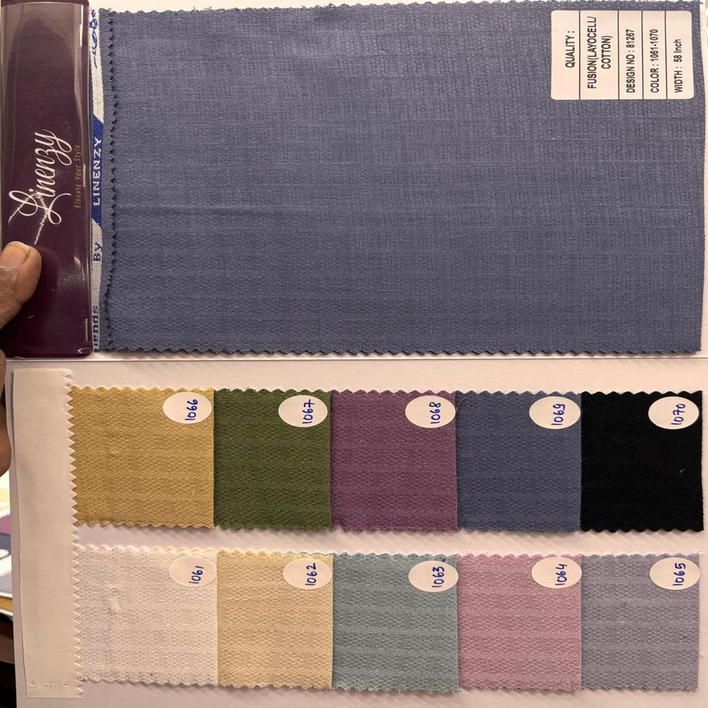 Fusion Linen Cotton Fabric Width 58 - Attributes: Light In Weight