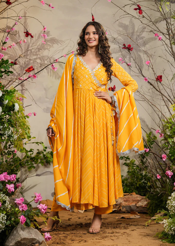 Embroidered Chanderi Suit set with Dupatta