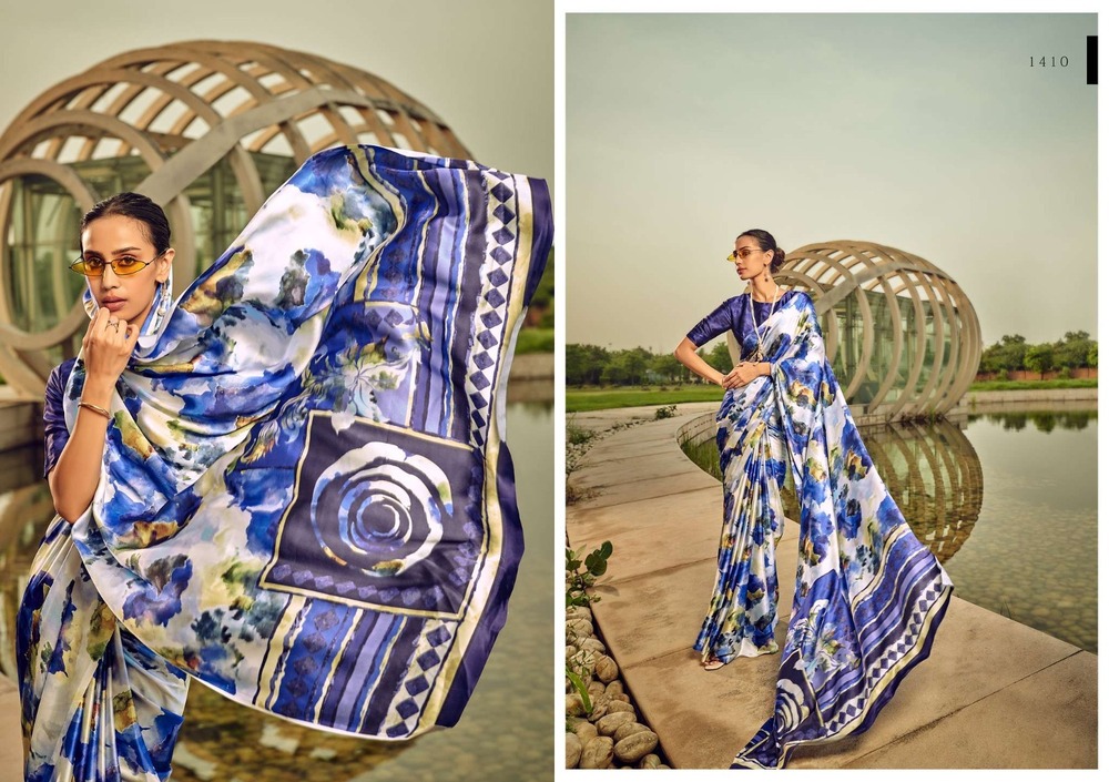 PURE SATIN CRAPE DIGITAL PRINTED SAREE