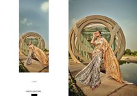 PURE SATIN CRAPE DIGITAL PRINTED SAREE
