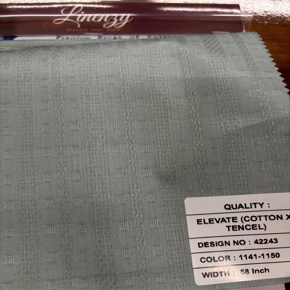Fronx Cotton Tencel Fabric Width 58 - Application: Apparel