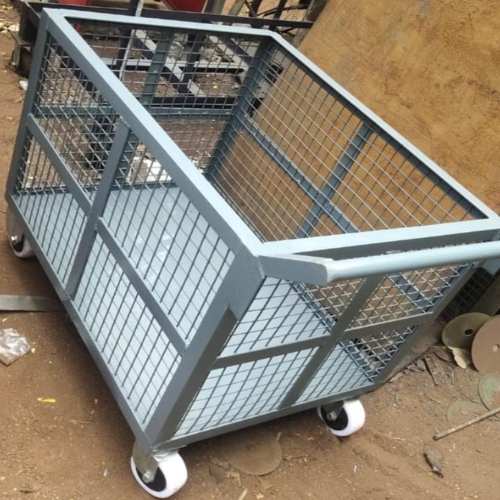 Material Handling Trolley - Color: Gray
