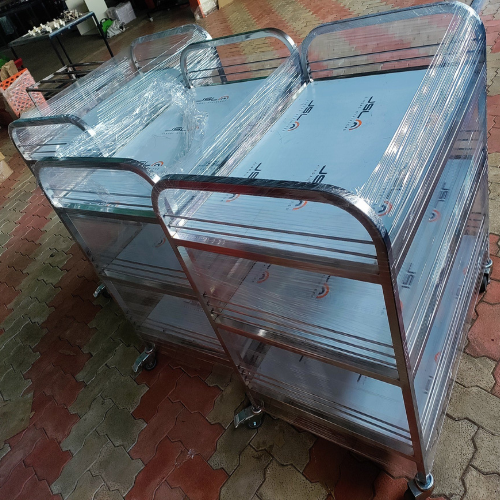 Material Handling Trolley - Color: Gray