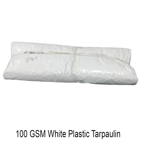 100 GSM White Plastic Tarpaulin