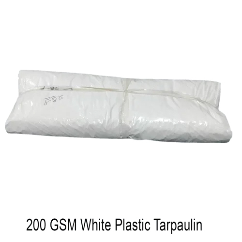 200 GSM White Plastic Tarpaulin