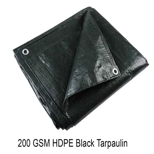 200 GSM HDPE Black Tarpaulin
