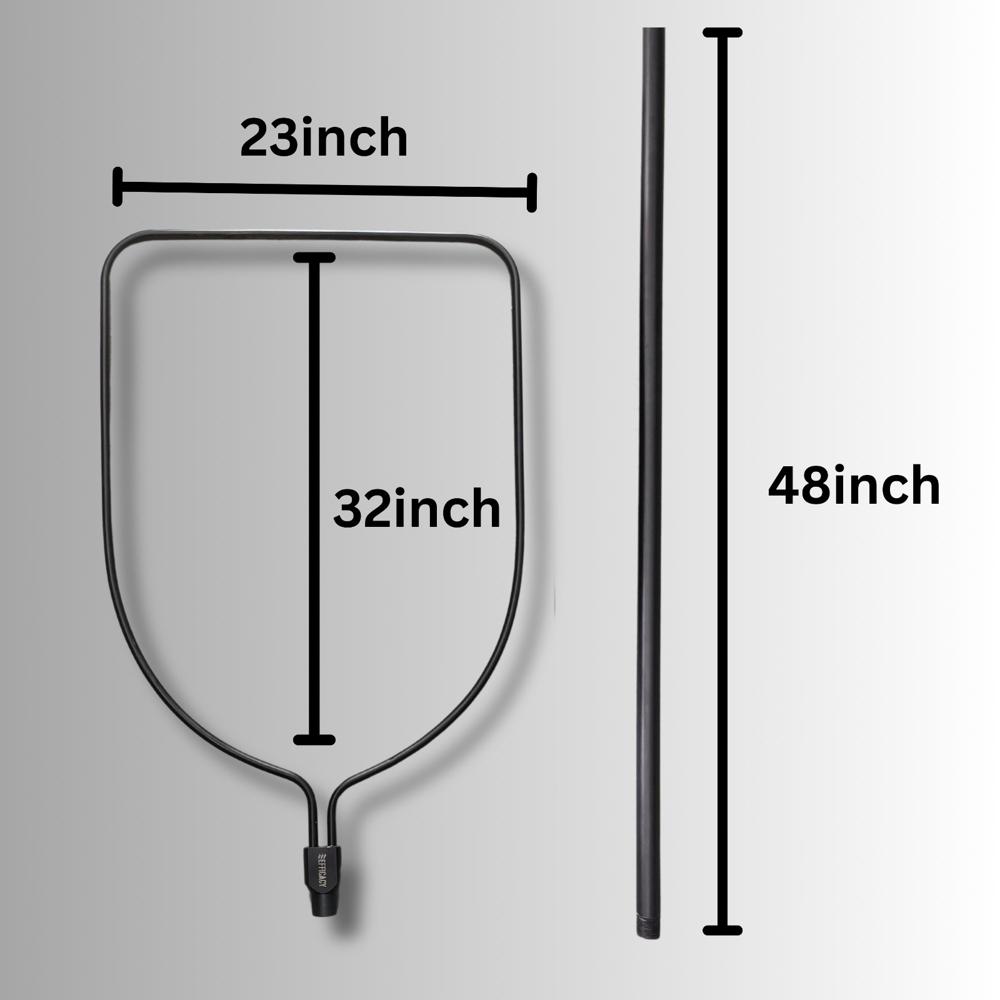 Dog Catcher Net Pole (Detachable) - Finish: Plastic Coated