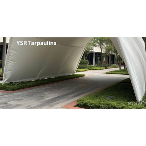 White PVC Coated Tensile Fabric
