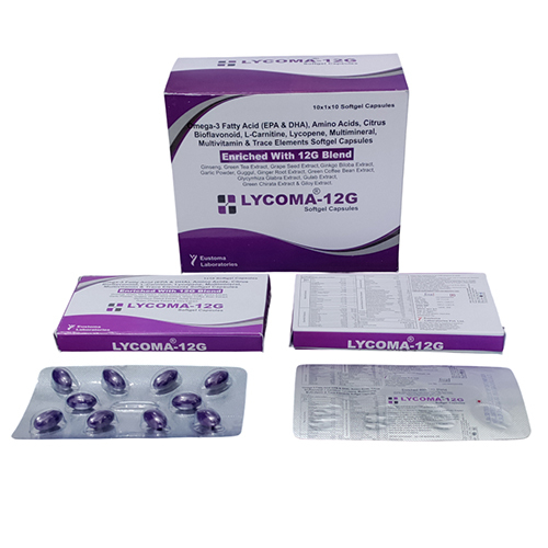 Omega-3 Fatty Acid Amino Acid Citrus Bioflavonoid L-Carnitine Lycopene Softgel Capsules