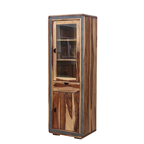 Sheesham Tall Cabinet - Artwork: Handmade
