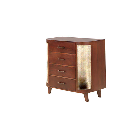 Mango 4 Drawer Chest Cabinet - Artwork: Handmade