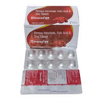 Ferrous Ascorbate Folic Acid And Zinc Tablets