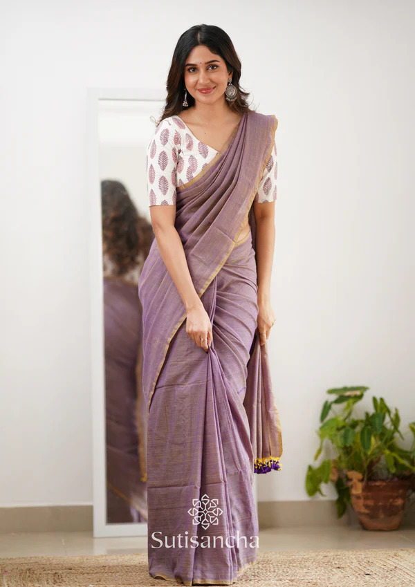 Designer cotton saree For women