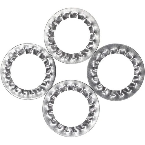 Star Washers - Stainless Steel, Zinc-plated, Silver Finish | Din 6797 & Din 6798 Compliant, Lightweight & Rust-proof, Variable Thickness