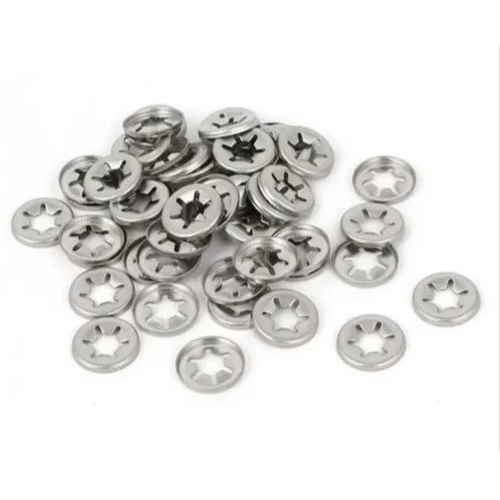 Star Washers - Stainless Steel, Zinc-plated, Silver Finish | Din 6797 & Din 6798 Compliant, Lightweight & Rust-proof, Variable Thickness