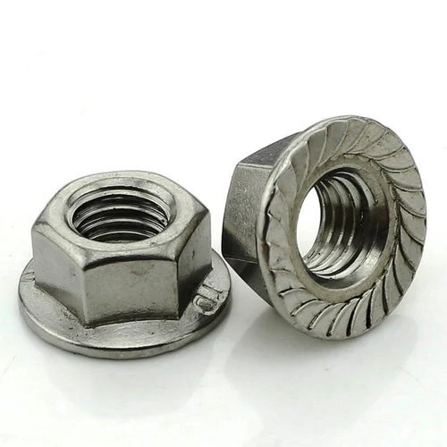 Silver Stainless Steel Flange Nuts