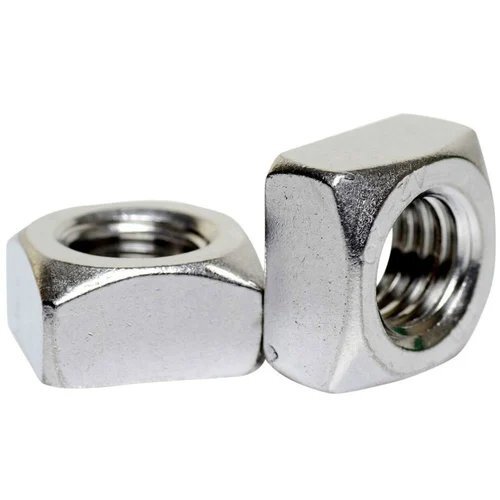 Square Nut - Stainless Steel, Size 3mm To 12mm, Silver, Robust Design With Fine Surface Finish, Durability Compliant With Din 557 Grade 4.6