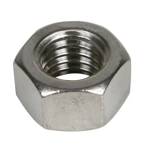 Ss 304 Nut - Stainless Steel, Size 2mm - 36mm, Silver, Din 934-iso4032-din 439, Hexagonal Shape, Carton Box Packaging