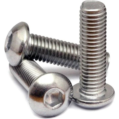 Stainless Steel Socket Button Head Cap Screws - Durable Corrosion-resistant Design | Ideal For Mechanical Applications, Precision Engineered
