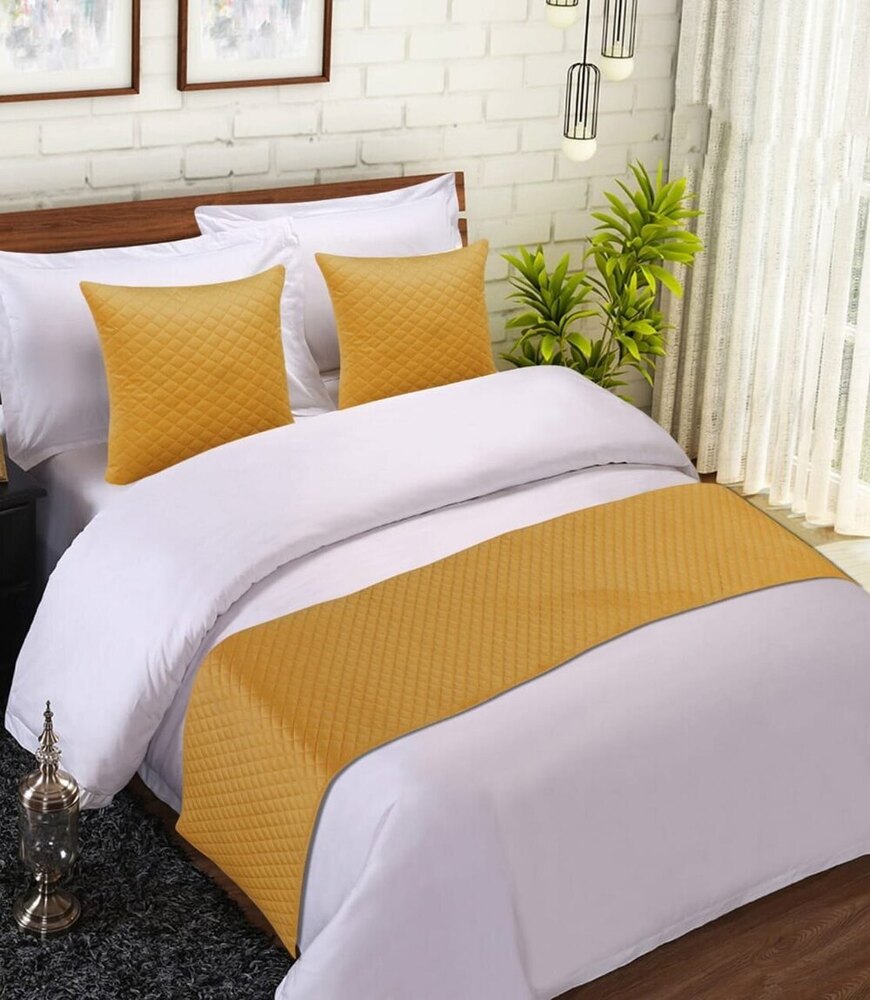 Quilted Velvet Bed Runner