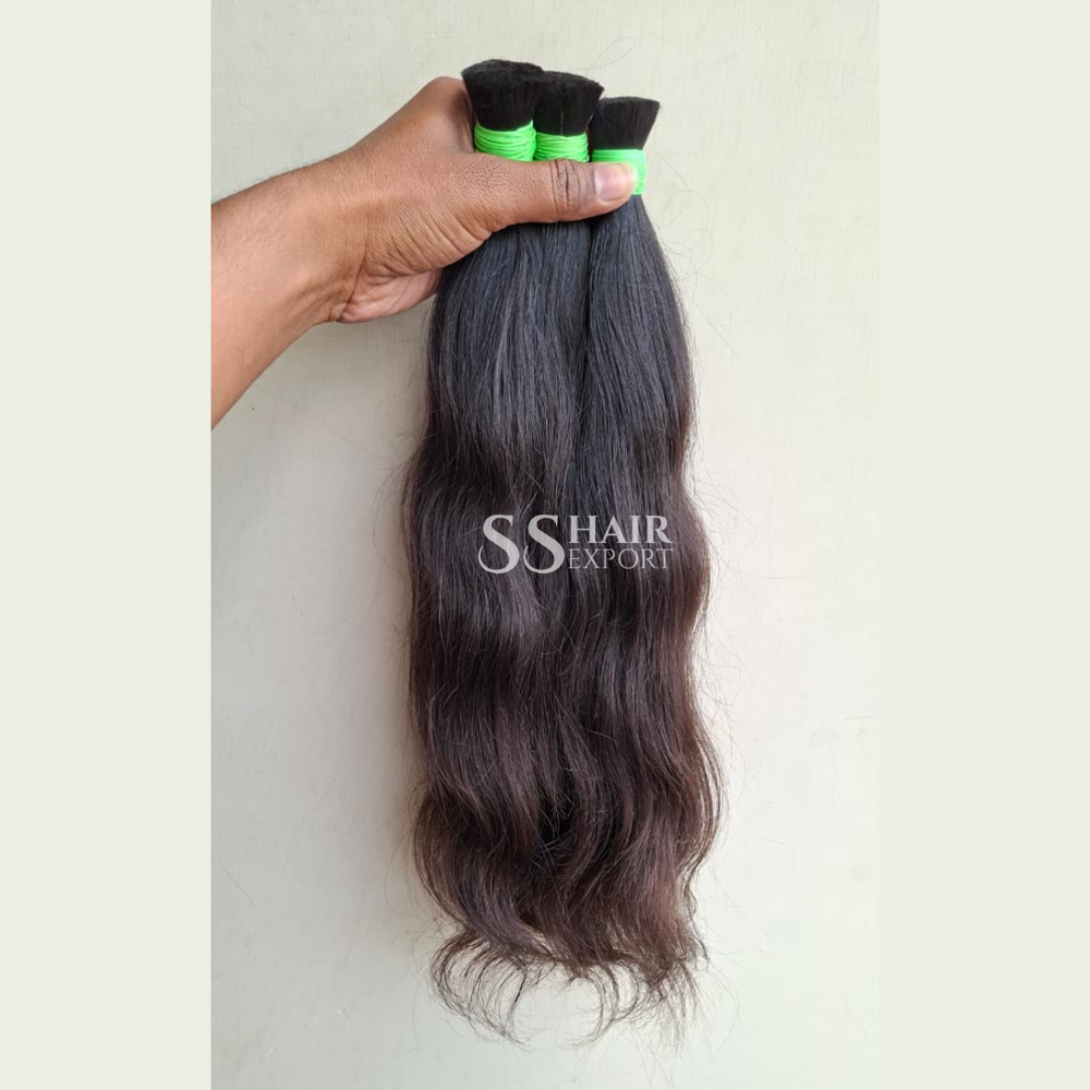 Bulk Human Braiding Hair Indian Natural Weaving Braids Hair for Extensions