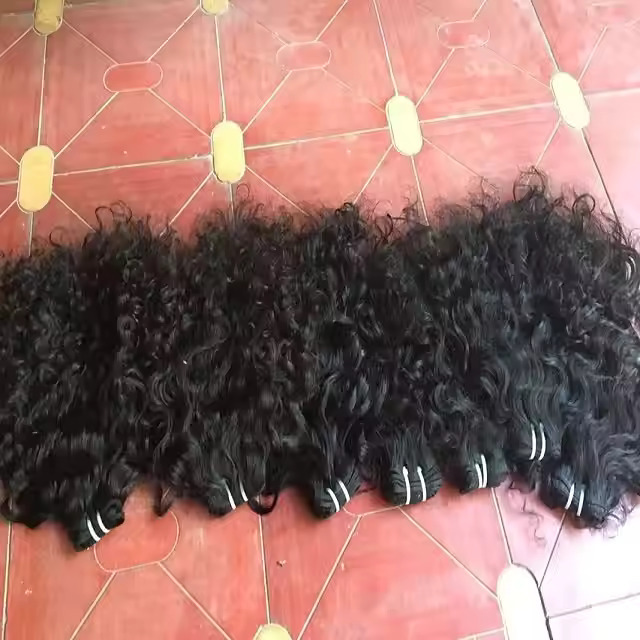 Indian Human Wavy Weft Hair Bundle Extensions, Packaging Size 8-30 Inches
