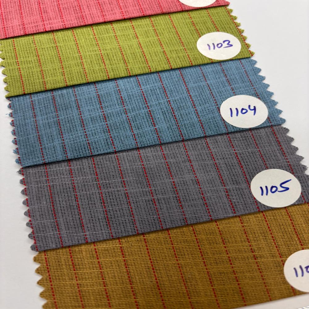 Pista Linen Cotton Stripe Fabric Width 58 - Application: Apparel