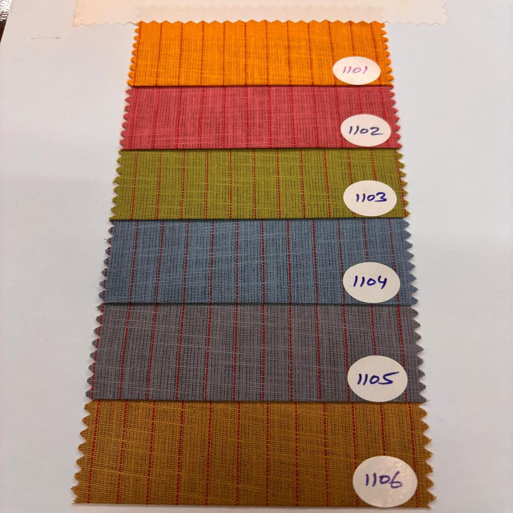 Pista Linen Cotton Stripe Fabric Width 58 - Application: Apparel