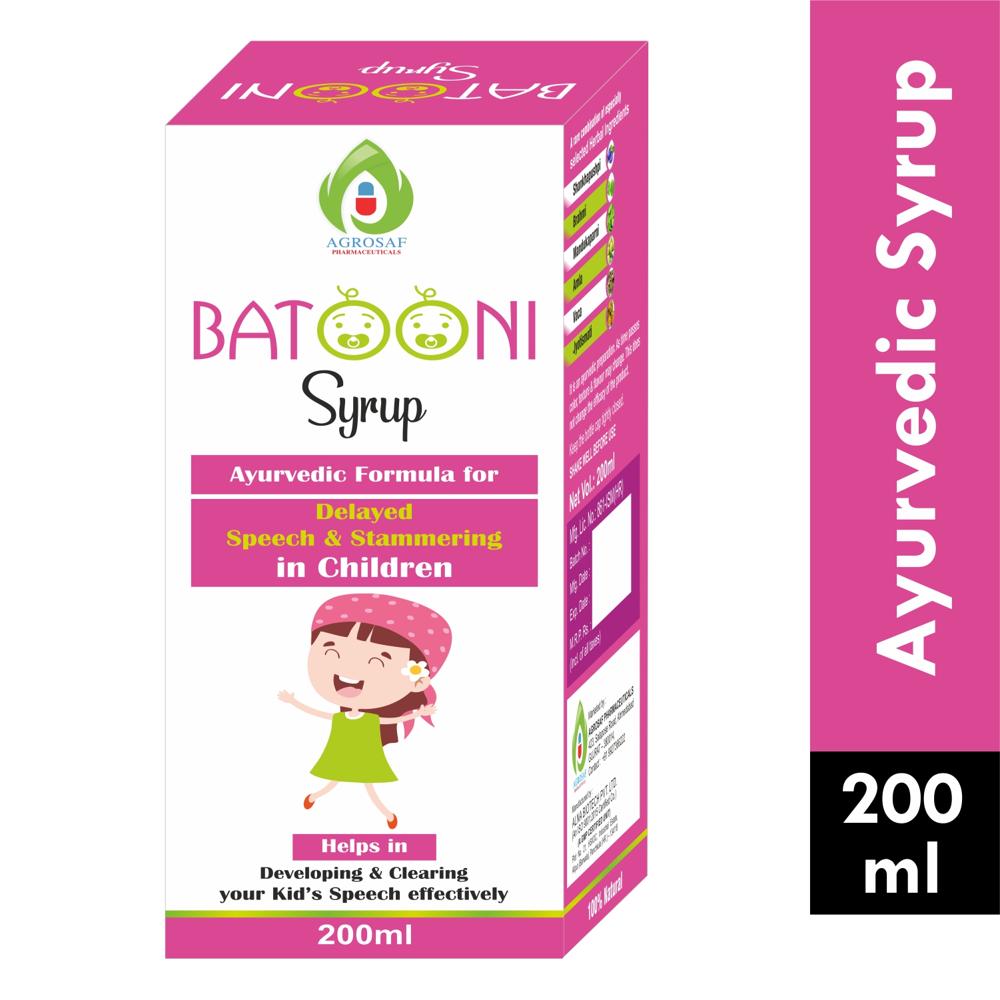 BATOONI SYRUP - For Delayed Speech & Stammering in Children