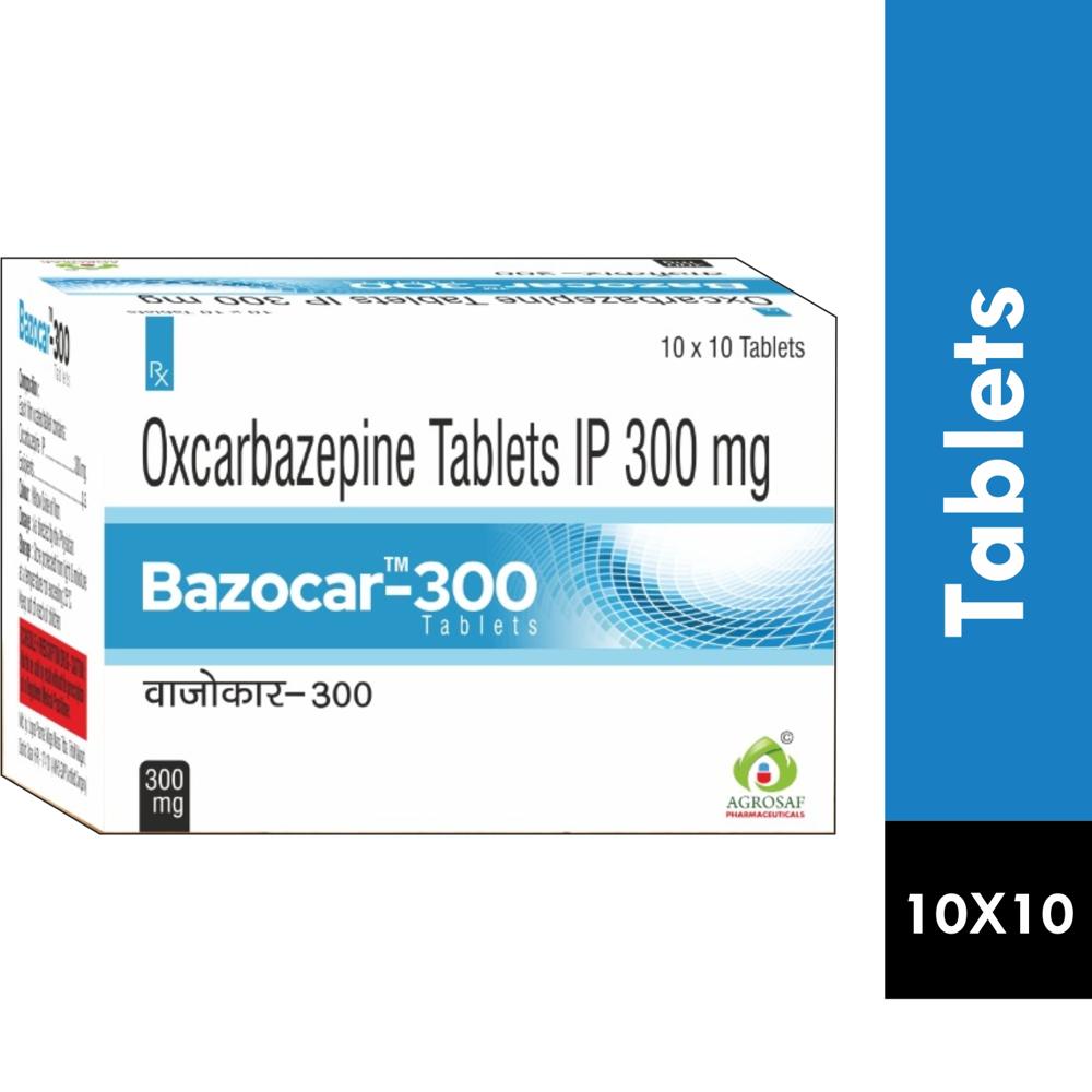 BAZOCAR 300 TABLET - OXCARBAZEPINE 300MG