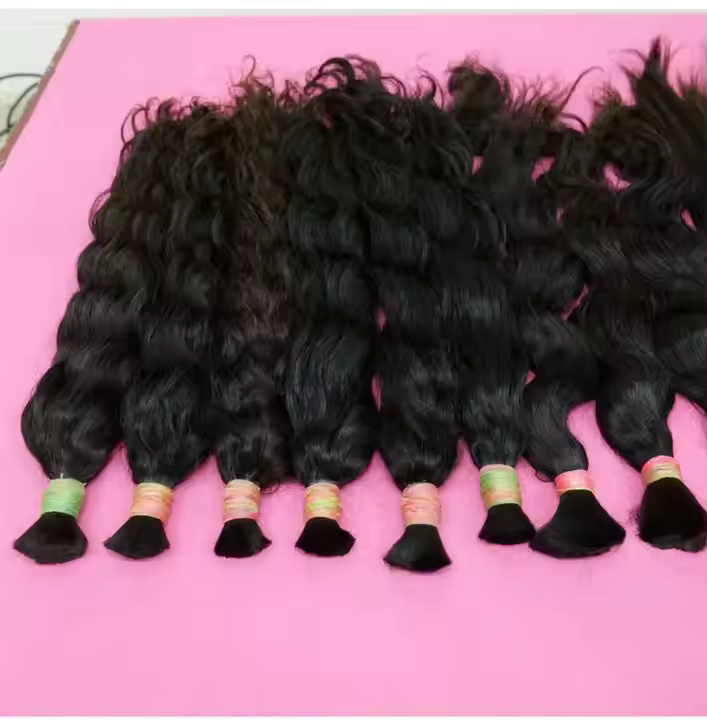 South Indian Virgin Remy Bulk Human Hair, Length: 24 Inch