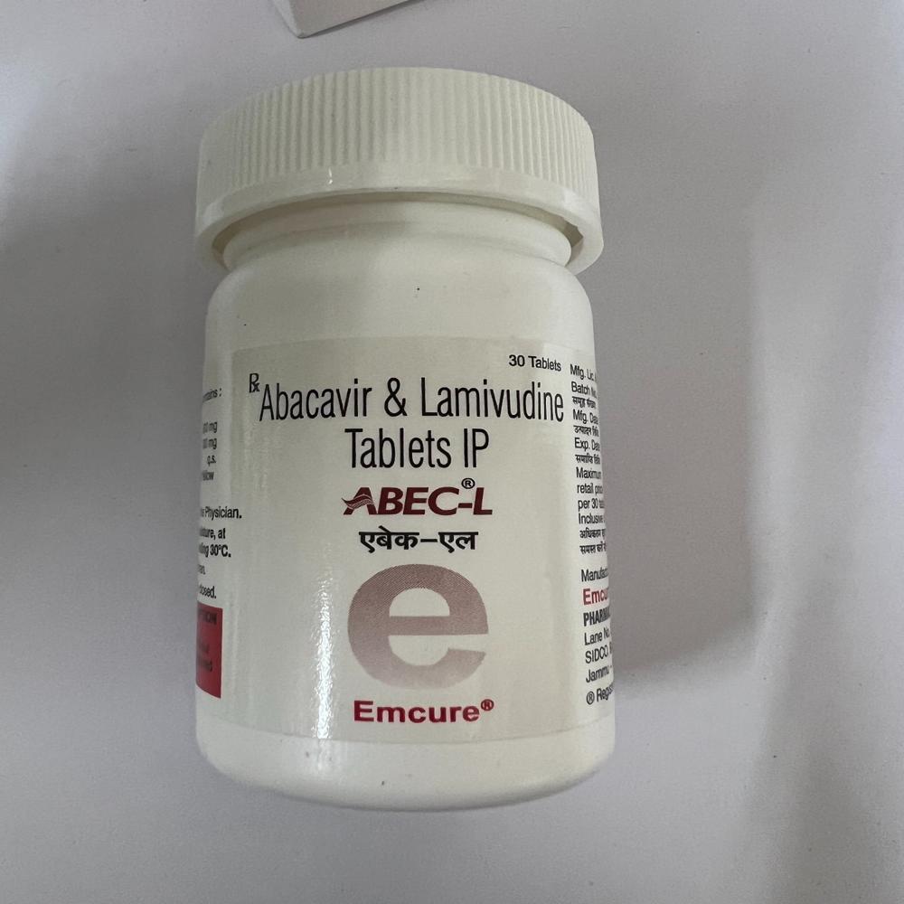 Abec L Abacavir 600 mg+Lamivudine 300 mg Tablet  