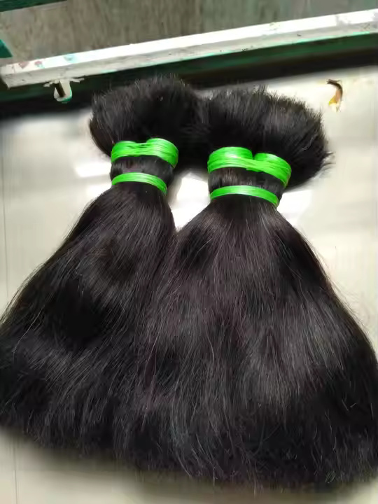 South Indian Remy Temple Double Drown Bulk Hair Unprocessed Hair