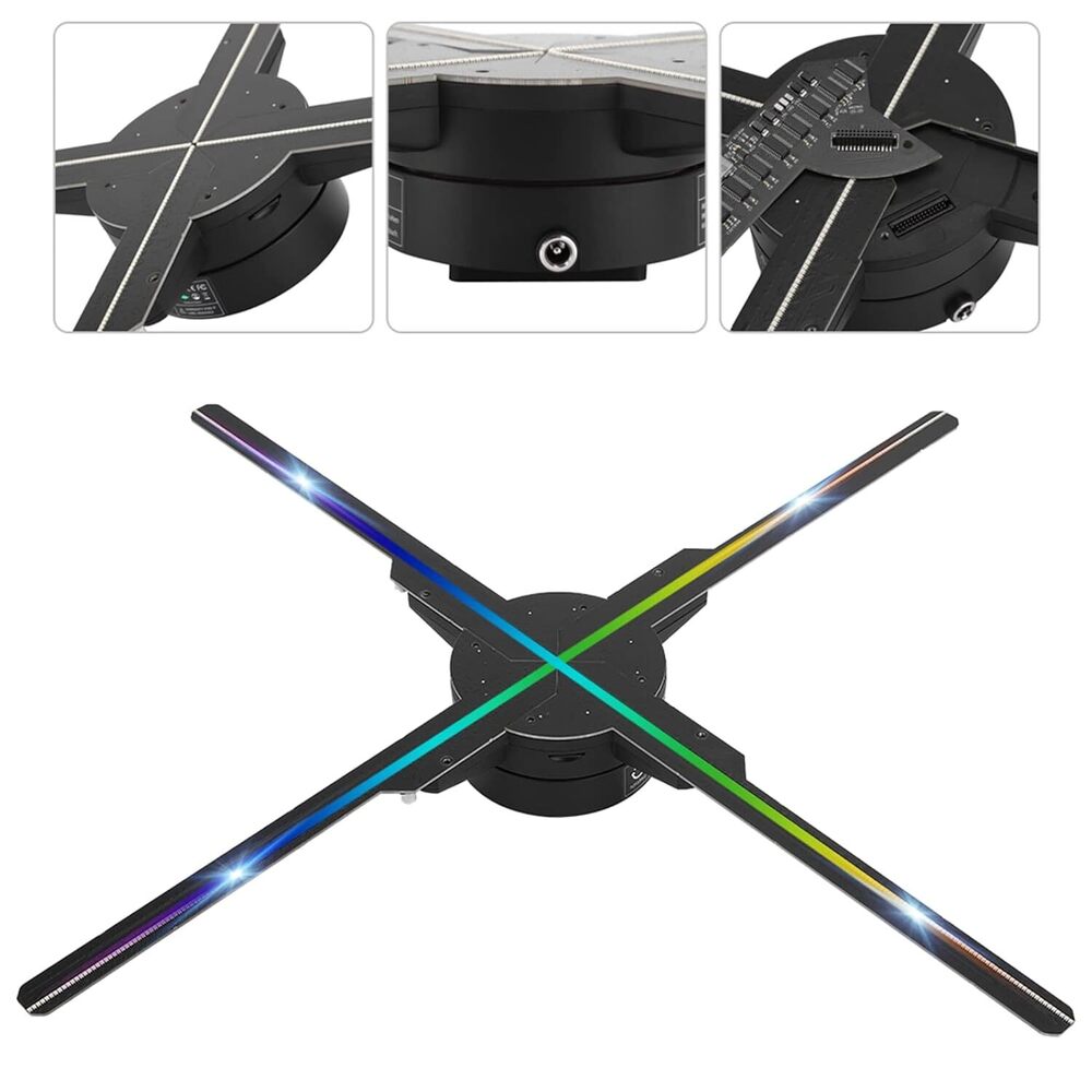 50cm 4-blade 3d Holographic Display Fan - Warranty: 1 Year