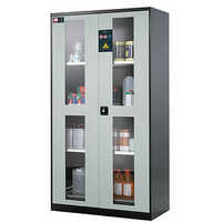 Chemical Storage Cabinets - Color: Silver