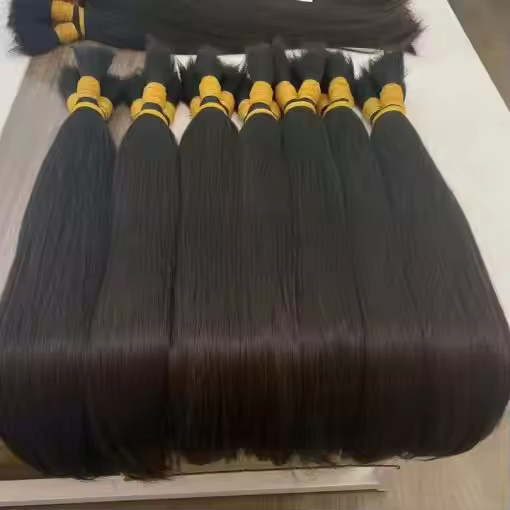 Single Donor Hair Extension  ( 24 to 30 Inch ) Remy Hair Bundles With Double Drown Quality