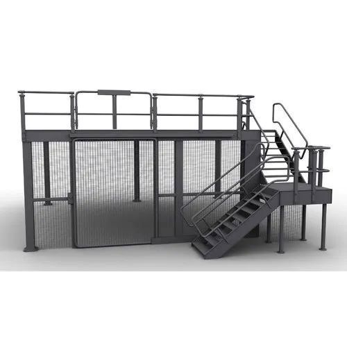 Platform Fabrication - Steel, Variable Dimensions, 10000kg Load Capacity | Features Shearing, Laser Cutting, Welding, Powder Coated Finish, Is 800 Compliance