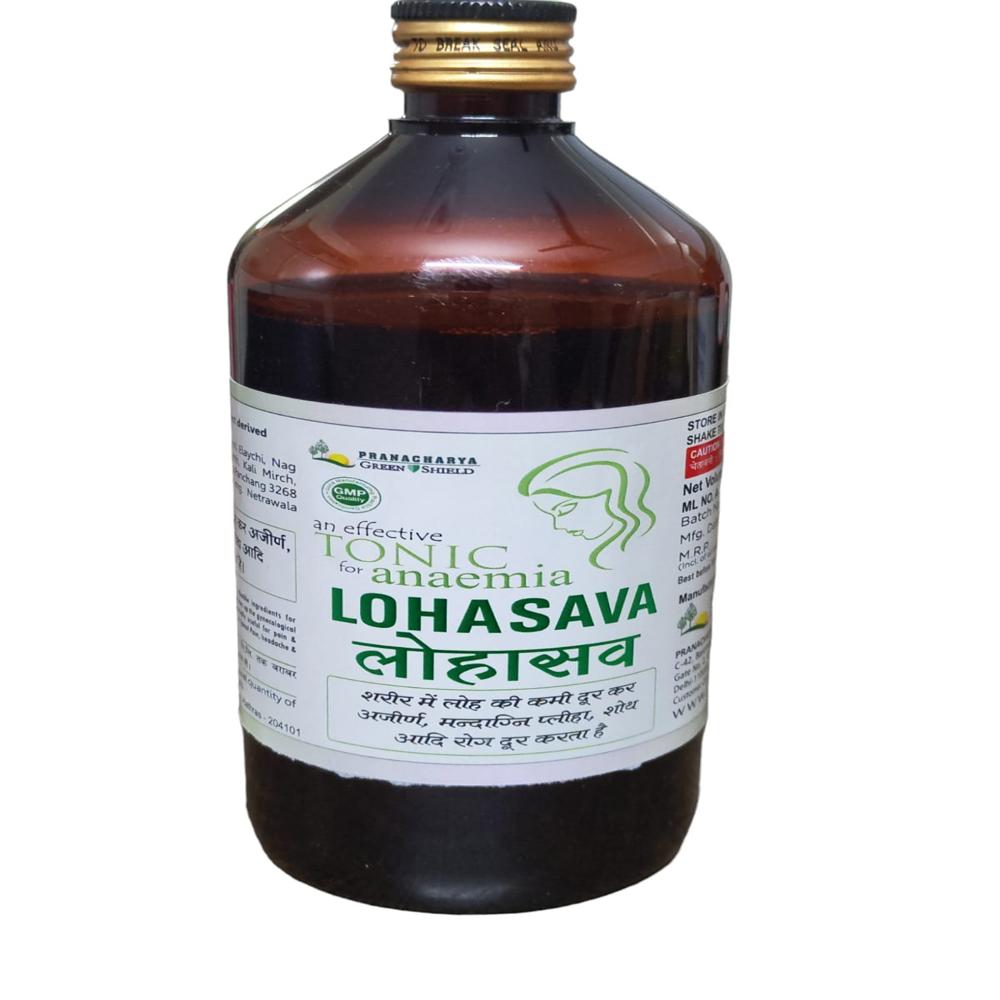 Pranacharya Greenshield Lohasava Ayurvedic Iron Tonic for Anaemia & Energy Boost