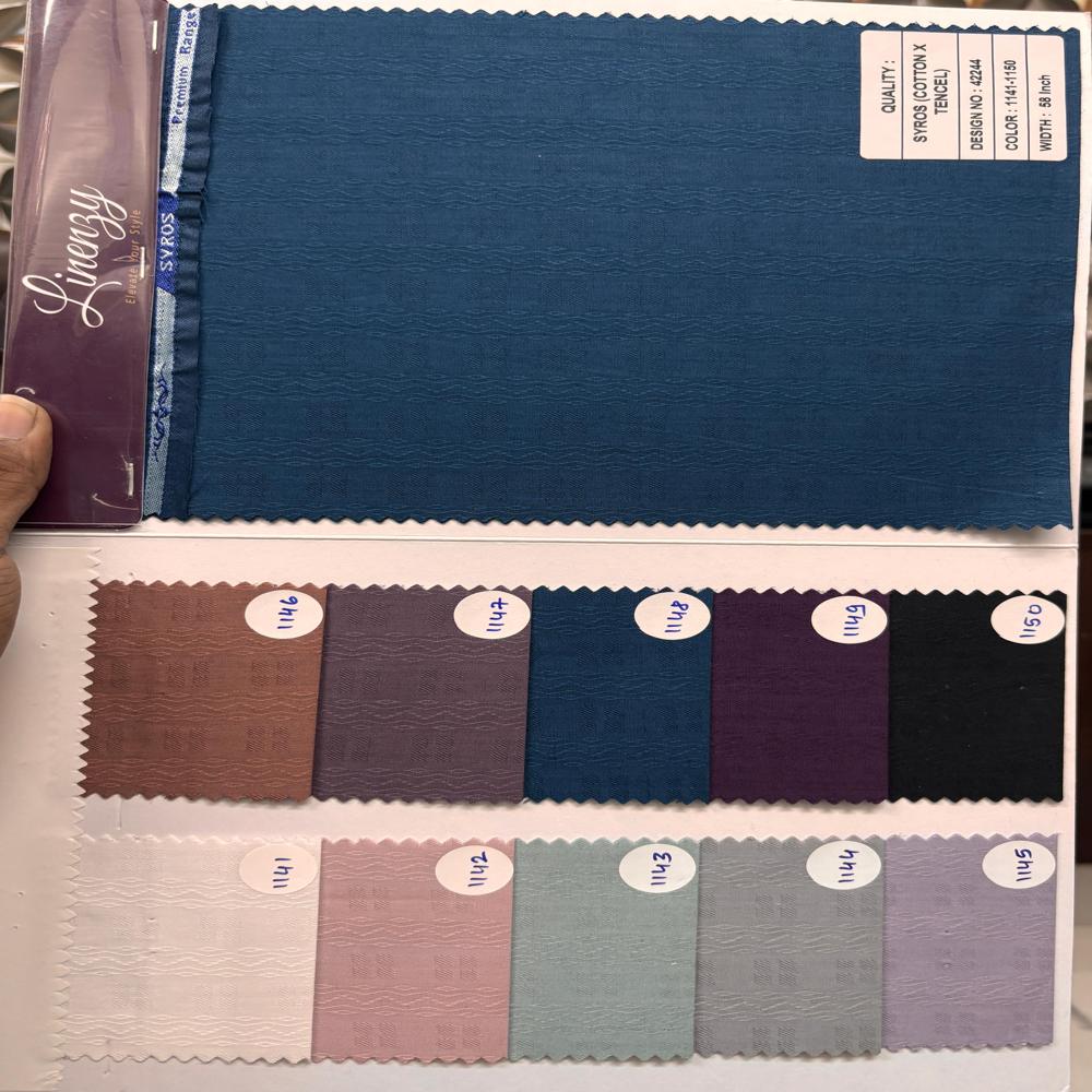 Syros Cotton Tencel Fabric Width 58