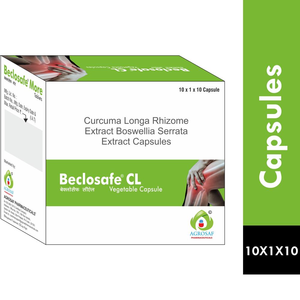 BECLOSAFE CL CAPSULE - CURCUMA LONGA RHIZOME EXTRACT, BOSWELLIA EXTRACT CAPSULE