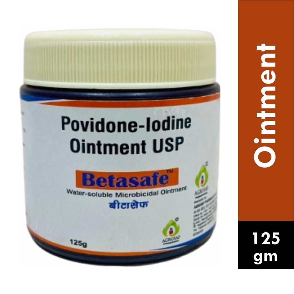 BETASAFE OINTMENT 125 GM JAR - Povidone iodine 5%