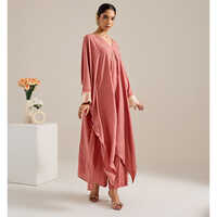 Cotton Slub Free Size Kaftaan - Color: Different Available