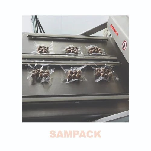 Double Chamber Vacuum Packaging Machine - Metal, 230v | Automatic Operation, Electric Drive, Hmi Control, Less Power Consumption, Warranty Included