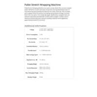 Pallet Stretch Wrapping Machine