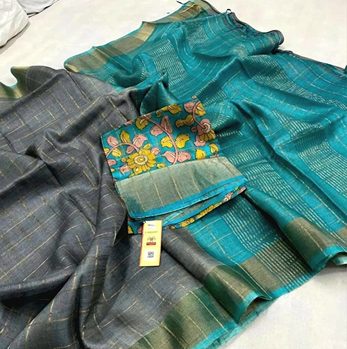 Zori Pure Deshi Bengal Tusser Silk Saree
