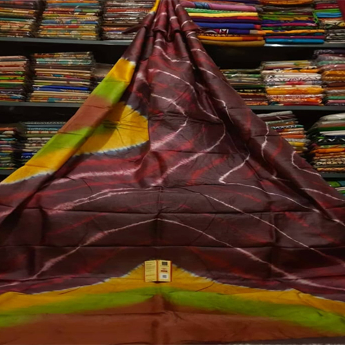 Hand Shivori Tye And Dye Silk Saree
